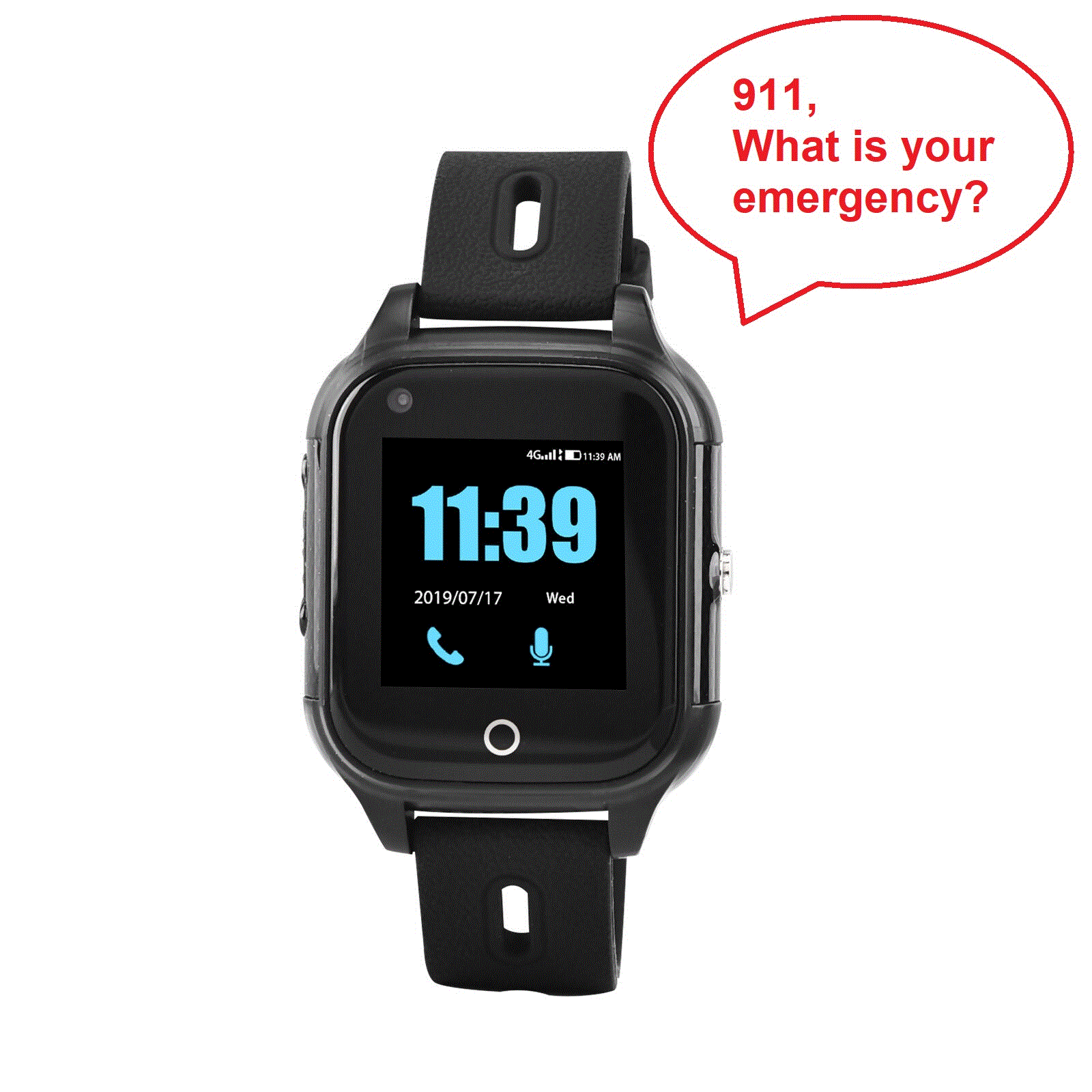 wrist 911 medical alert no fees