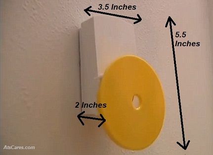 service animal alert button dimensions