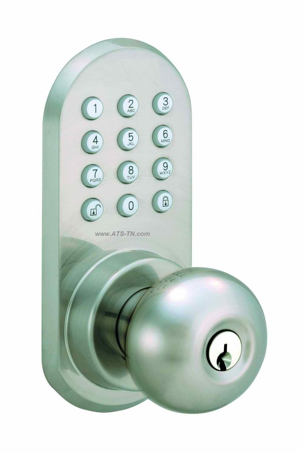 remote door lock with keypad wireless battery powered