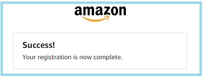 skyangelcare amazon registration successful