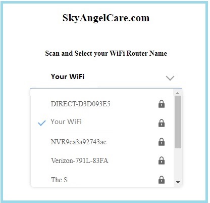 skyangelcare select your wifi