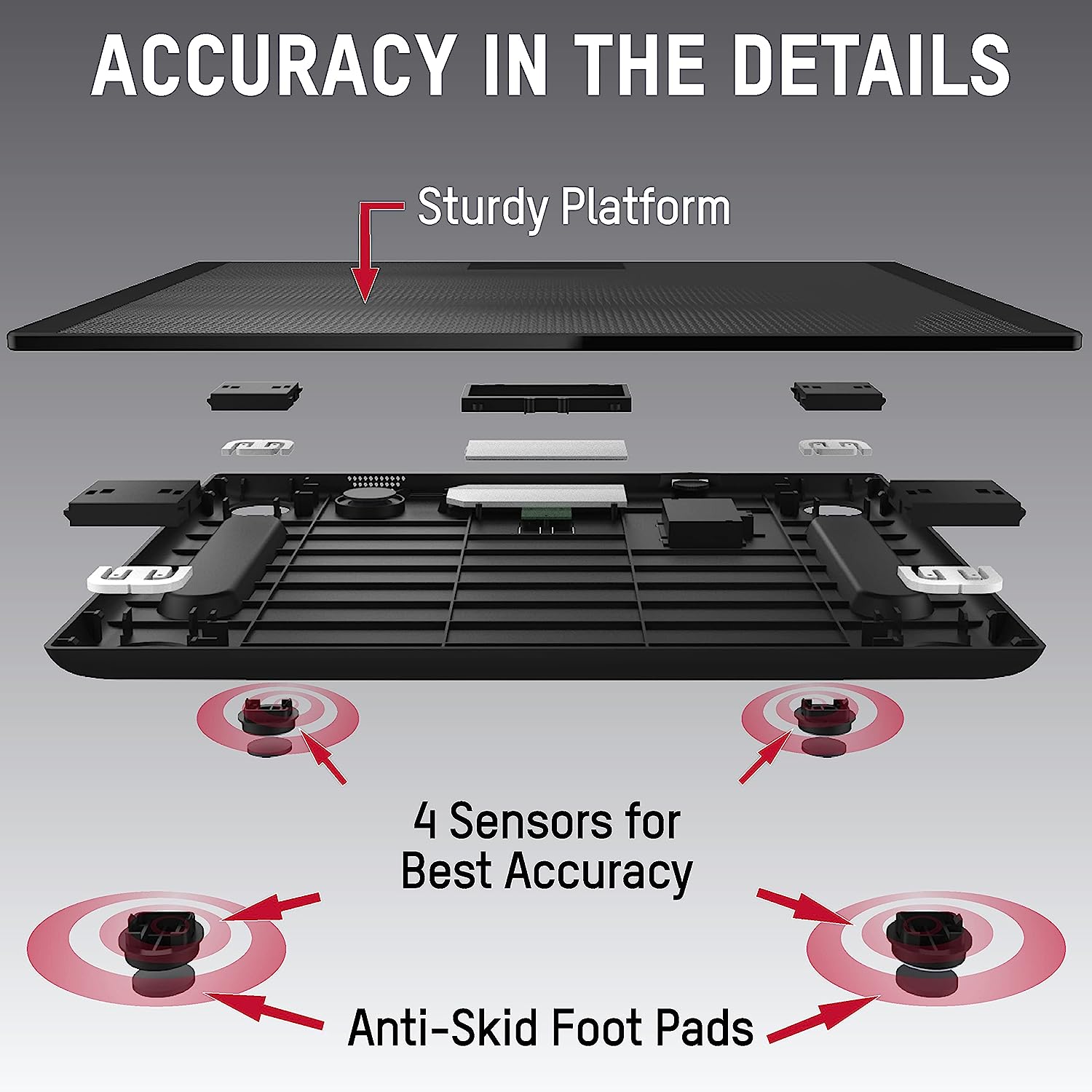 Talking Bathroom Scale with Speaker Function - Silvergear